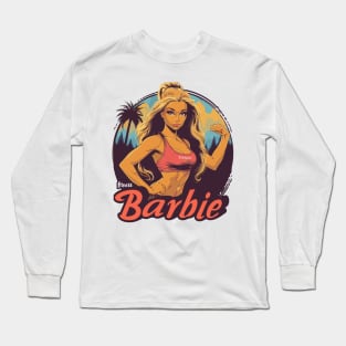 Fitness Barbie Vintage Graphic T-shirt 06 Long Sleeve T-Shirt